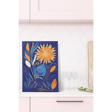 Çiçek Botanik Temalı No:8 Retro Vintage 18X27 Mdf Ahşap Poster Tablo