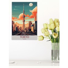 Tokyo Retro Vintage 18X27 Mdf Ahşap Poster Tablo