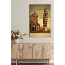 Retro Italya Temalı No:8 18X27 Mdf Ahşap Poster Tablo