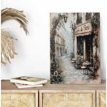 Cafe De Paris No:7 Retro Vintage 18X27 Mdf Ahşap Poster Tablo