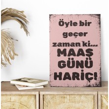 Sakin Ol! Kahve Yapıyorum Birazdan Düzeleceksin Komik Retro Vintage 18X27 Mdf Ahşap Poster Tablo