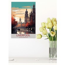 Liverpool Retro Vintage 18X27 Mdf Ahşap Poster Tablo