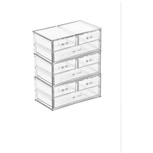 6 Katlı 9 Çekmeceli Turuncu Organizer 24X14X30 cm
