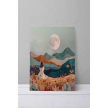 Bohem Doğa Temalı No:4 Retro Vintage 18X27 Mdf Ahşap Poster Tablo