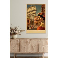 Retro Italya Temalı No:2 18X27 Mdf Ahşap Poster Tablo