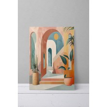 Bohem Doğa Temalı No:13 Retro Vintage 18X27 Mdf Ahşap Poster Tablo