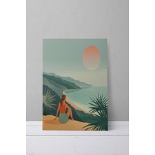 Bohem Doğa Temalı No:12 Retro Vintage 18X27 Mdf Ahşap Poster Tablo