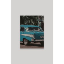 Retro Araba Wall Art Dekorasyon 18X27 Mdf Ahşap Poster Tablo