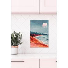 Yağlı Boya Görünümlü Retro Manzara Temalı No:16 18X27 Mdf Ahşap Poster Tablo