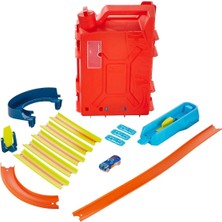 HDX78 Hw Track Builder Benzin Bidonu Akrobasi Seti, Hot Wheels Track Builder