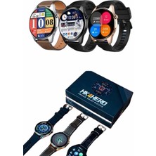 Yeni Nesil Akıllı Saat Çift Kordonlu 1.5 Inç Yuvarlak Ekran Gps ve Nfc Uyumlu