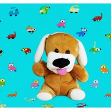 Sevimli Peluş Oyuncak Köpek 25cm Yumuşak Oyuncak Hayvan, Dili Dışarıda Tasarım, Hediye Çocuk Için