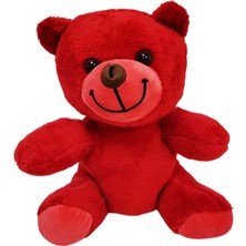 Kırmızı Peluş Oyuncak Ayıcık 25 cm Sevimli Yumuşak Oyuncak Hediye Peluş Ayı Dekor Ürün Çocuklar Için