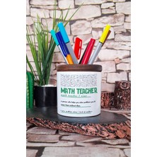 Math Teacher Noun Matematik Öğretmeni Sözlük Anlamı Baskılı Seramik Kalemlik