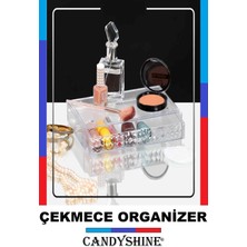 Elmas Desenli Büyük Boy Çekmece Organizer, Sert Mika Malzeme