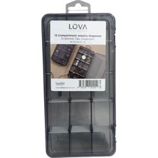 15 Bölmeli Taşınabilir Takı Organizeri, Şık ve Pratik Seyahat Kutusu