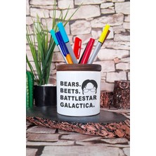Bears Beets Battlestar Galactica Dwight Schrute The Office Baskılı Seramik Kalemlik