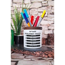 Yazılımcı Mühendis Software Development Eğlenceli Hediyelik Baskılı Seramik Kalemlik