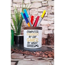 Computer Engineer Bilgisayar Mühendisi Yazılımcı Hediyelik Baskılı Seramik Kalemlik