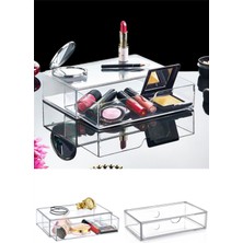 Şeffaf Çekmeceli Makyaj ve Kozmetik Organizeri, Şık ve Pratik Saklama Çözümü