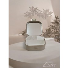 Şık Mini Makyaj ve Takı Kutusu, Kapak Aynasıyla Kullanışlı Tasarım