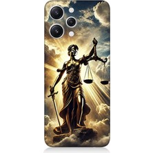 Xiaomi Redmi 12 Uyumlu Adaletin Gücü Parlıyor  Desenli Silikon Kılıf