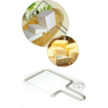 Paslanmaz Peynir Sebze Meyve Dilimleyici + Yedek Kesme Teli