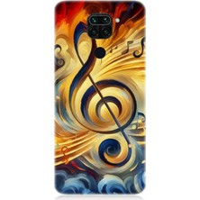Xiaomi Redmi Note 9 Uyumlu Müzikte Alevin Gücü  Desenli Silikon Kılıf