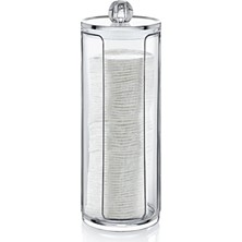 Beyaz Disk Pamukluk Organizeri, Şık ve Kullanışlı Saklama Çözümü