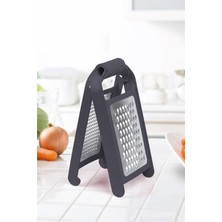 Katlanabilir Paslanmaz Çelik Rende - Çift Taraflı Rende Siyah