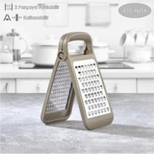 Vega Katlanabilir Ayrılabilir Inox Rende Bej