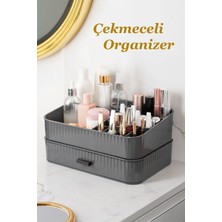 0619 Çekmeceli Takı ve Makyaj Organizeri, Antrasit Renkli Düzenleyici