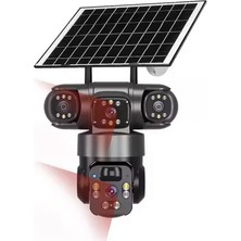 Çift Kameralı Solar Panelli Sim Kart ile Çalışan Alarmlı Yeni Yapay Zekalı Güvenlik Kamerası