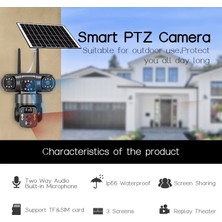 Çift Kameralı Solar Panelli Sim Kart ile Çalışan Alarmlı Yeni Yapay Zekalı Güvenlik Kamerası