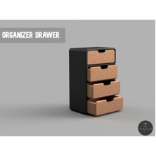 Şık Siyah Çekmeceli Düzenleyici, Ev ve Ofis Organizasyonu Için Ideal