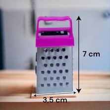 Magnetli Metal Mini Sarımsak Rendesi- Fuşya