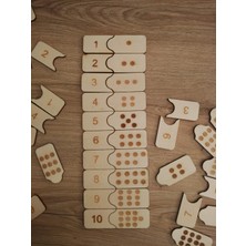 Montessori Ahşap Sayı Eşleştirme Seti