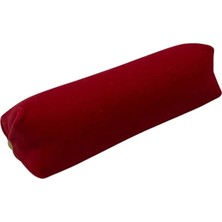 Bordo Süet Kumaş 20 cm Rulo Takı Yastığı, Yüksek Kalite, Şık ve Kullanışlı Tasarım