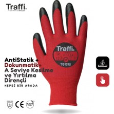 TG1290 Dokunmatik Antistatik A Seviye Kesilme Yırtılma Dirençli Çok Amaçlı İş Eldiveni