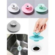 2 Fonksiyonlu Gider Kapatıcı, Süzgeç Silikon Lavabo ve Küvet Tıkacı