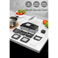 Tohana Multi Rende Seti - Pratik Sebze Meyve Dilimleyici Doğrayıcı 10 Parça Set
