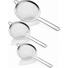 3'lü Paslanmaz Tel Süzgeç, Pirinç Süzgeci, Çelik Süzgeç, Metal Süzgeç