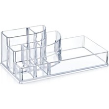 Beyaz Çok Bölmeli Makyaj ve Kozmetik Organizeri, Şık ve Fonksiyonel Tasarım