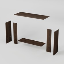Valta Dresuar | 110 cm - Raflı Ceviz Renkli