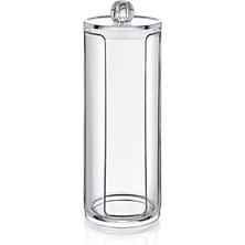 Beyaz Disk Pamukluk ve Makyaj Organizeri, Şık ve Pratik!