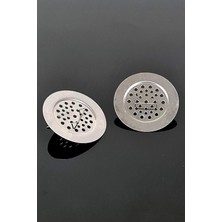 Kilitlenebilir Lavabo Eviye Süzgeci 2 Adetli Set 55MM Metal LB036