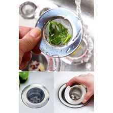Paslanmaz Çelik Lavabo Süzgeci 2 Adet Metal
