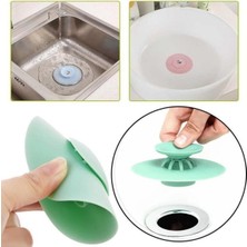 Basmalı Silikon Lavabo Tıkacı Küvet Banyo Gider Tıkacı Tıpası Süzgeçli