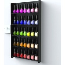 Şık Siyah Pleksi Oje Tutucu, Düzenli ve Kullanışlı Tasarım