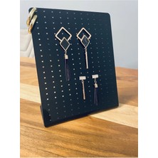 Siyah Takı ve Küpe Düzenleyici, 18X13CM, Şık ve Kullanışlı Tasarım